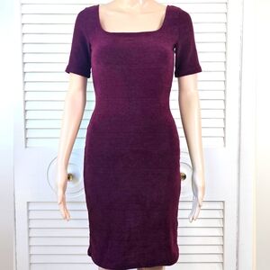 Burgandy Midi Dress